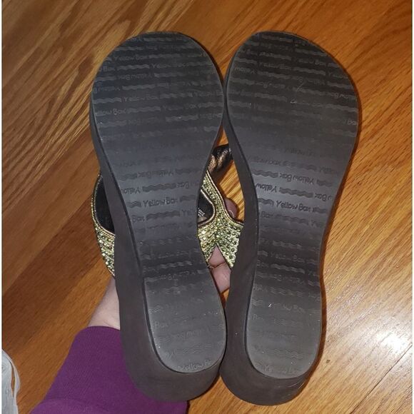 Yellow Box Wedge sandals - Picture 5 of 6